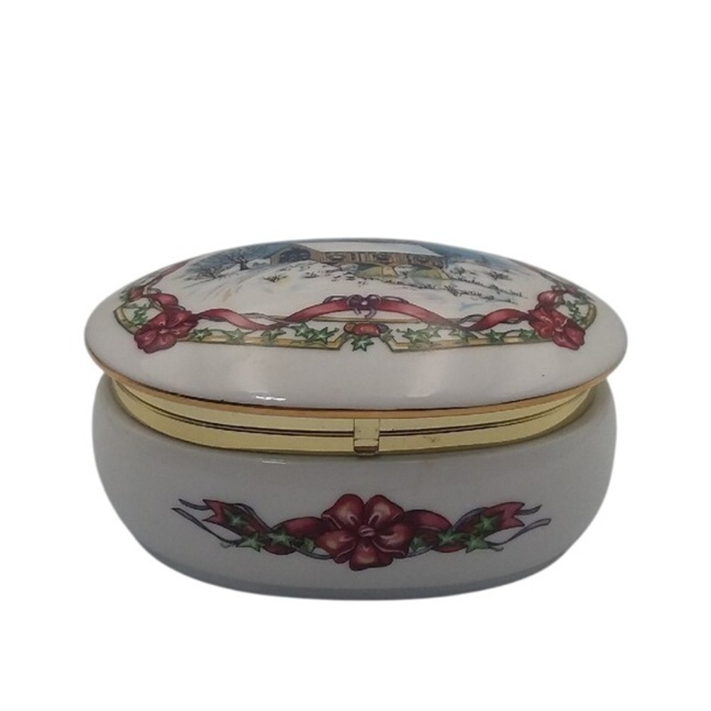 1991 Heritage House Melodies of Christmas Music Box O Come All Ye Faithful Japan